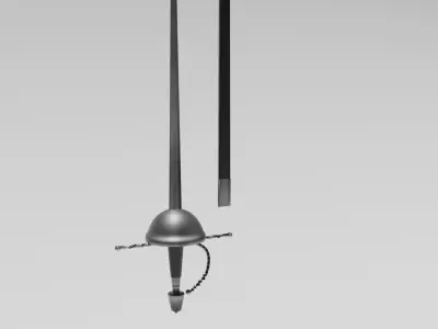 rapiers set 3d model 3D model