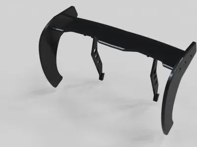 spoiler rear auto garage tuning 3D model