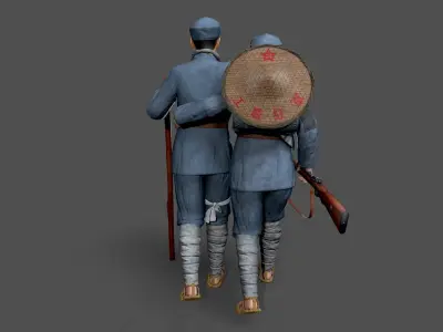 solider Low-poly 3D model
