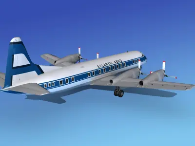 Lockheed L-188 Electra HP Atlantic Aero 3D model