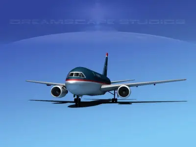 Boeing 767-200ER US Air 3D model