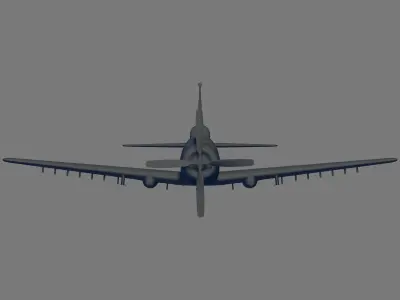 A-1H Skyraider 3D model