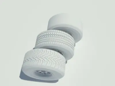 Pirelli f1 tyre set 3D model