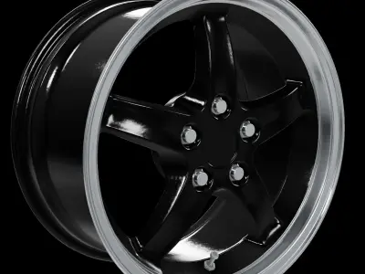 Cobra R 1995 Dished Wheel 17x9 3D model
