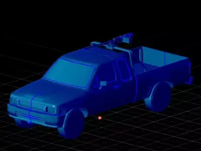 Pick-Up Truck Free low-poly 3D model