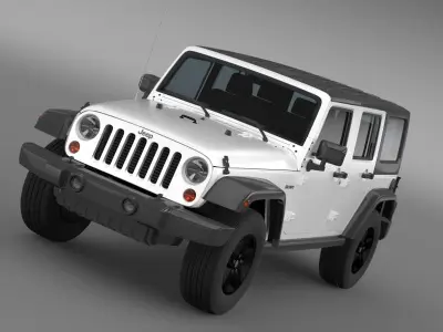 Jeep Wrangler Call of Duty Black Ops 3D model