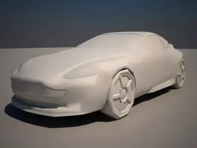 Aston Martin Vanquish 2 Low-poly 3D model