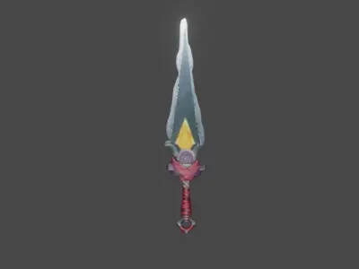 Zeloeman Sword A 44 Low-poly 3D model