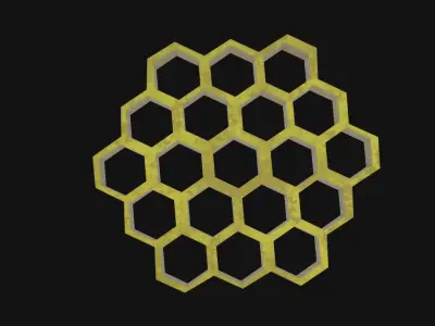 Honeycomb Low-poly 3D model