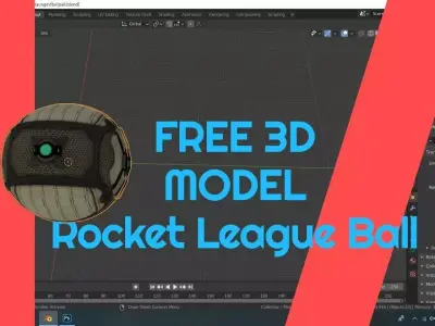 FREE 3D MODEL Rocket League Ball Free low-poly 3D model