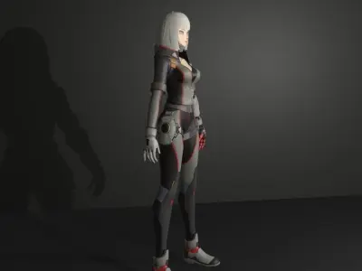 ace force silver 3D model