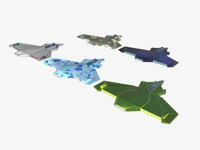 space mosquito Low-poly 3D model