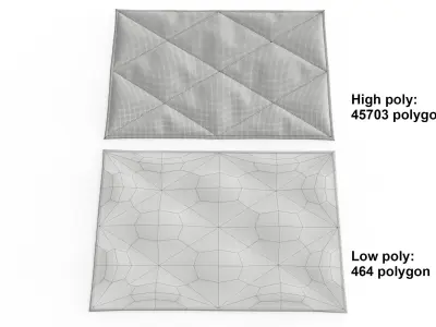 Floor mat Free low-poly 3D model