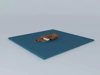 The Water City Free 3D model