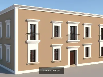 Mexican Houses 3D Model Collection