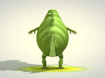 Crocodile cartoon 3D model