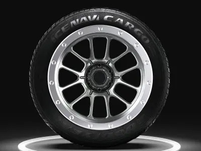 AVS Progressive II 4x4 Wheels 3D model