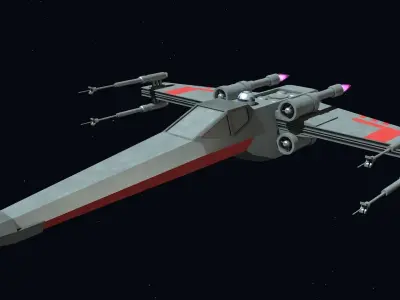 Star Wars - X Wing Low-poly 3D model