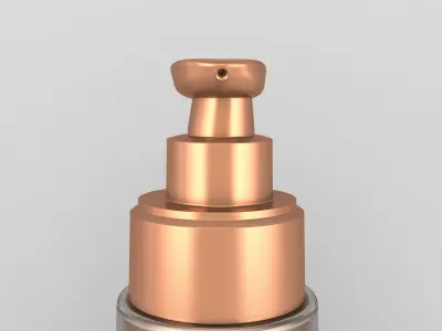 Round Pump Bottle 3D model