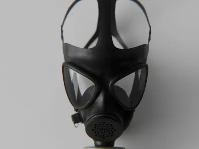 M15 Gasmask - High Detail 3D model