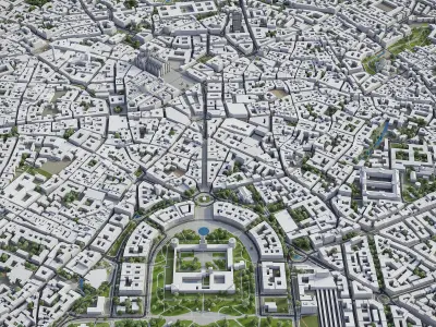 Milan Low-poly 3D model