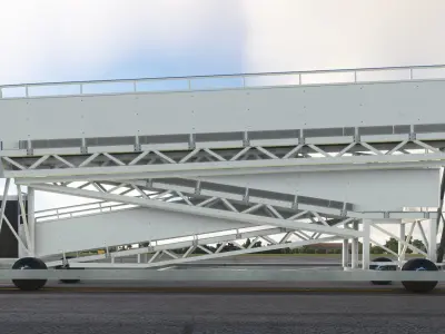 AVIRamp airport boarding ramp Low-poly 3D model