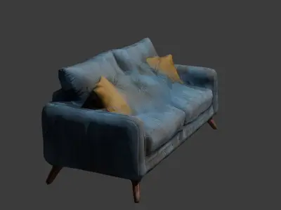 luxary sofa free download  Free low-poly 3D model