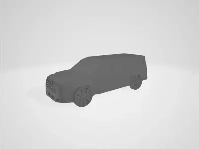 Escalade suv Low-poly 3D model