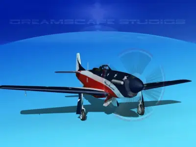 P-51 Mustang Sport Miss America 3D model