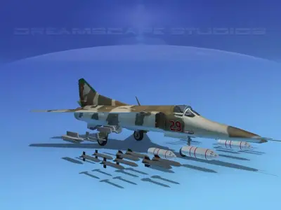 MIG-27 Flogger East Germany 3D model
