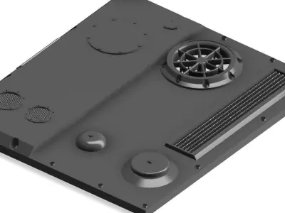 GT 108 Gas Turbine Engine deck 1 35 3D print model