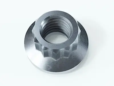 Collection of 15 nuts 3D model