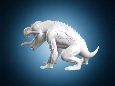 Venom Frog Monster Creature 3D print model