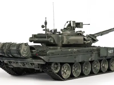 Tank T-90A 2010 3D model