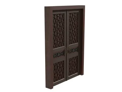 Ottoman Wooden Door 3D model