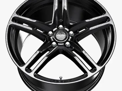 Carroll Shelby Wheel Company CS14 Wheel Gloss Gunmetal Mustang 3D model