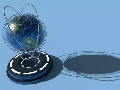 SciFi Earth Model Low-poly 3D model