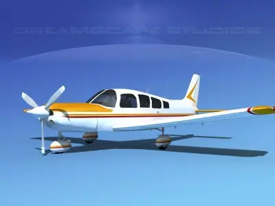 Piper Cherokee Six 260 V04 3D model