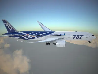 Boeing 787 Dreamliner ANA airlines 3D model