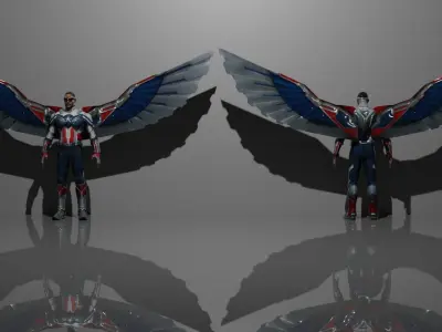 Falcon 3D model 3D model