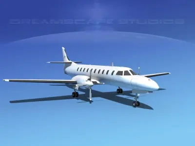 Swearingen SA226 Unmarked 2 3D model