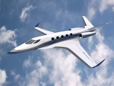 Space Eagle concept aircraft Low-poly 3D model