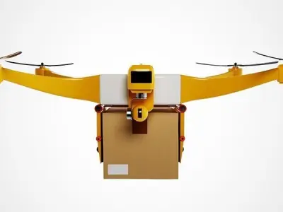 Package Delivery Drone 3D model