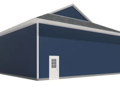 Garage-007 Low Poly 3D model