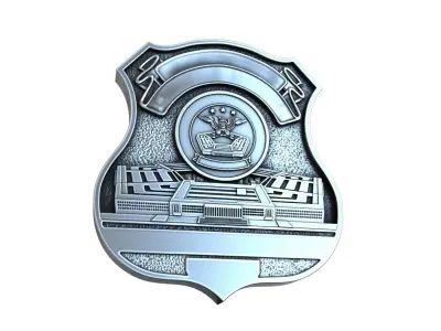 Military badge LABYRINTH 3D print model