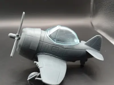 P-47 Thunderbolt Egg Plane 3D print model STL 3D print model