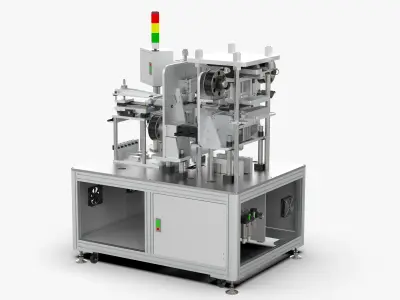 Automatic Cutting Clip Insulation Film Machine 3D model