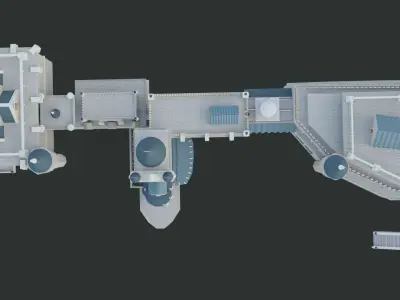 Castle GameReady With PBR Unity Unreal Engine Textures Included Low-poly 3D model