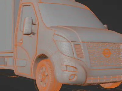 Nissan NV400 Box Van 3D model