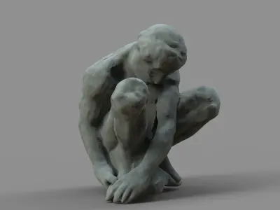 sculpture-study of michealangelo Free 3D print model